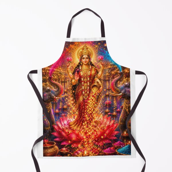 Item preview, Lakshmi Holi Prosperity Festival | Goddess Lakshmi Color Celebration Art designed and sold by Homyar.