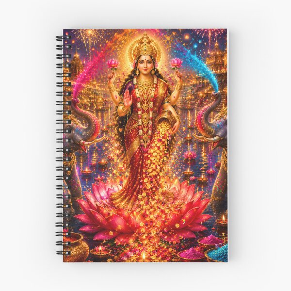 Item preview, Lakshmi Holi Prosperity Festival | Goddess Lakshmi Color Celebration Art designed and sold by Homyar.