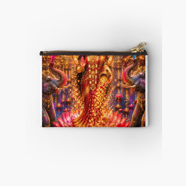 Item preview, Lakshmi Holi Prosperity Festival | Goddess Lakshmi Color Celebration Art designed and sold by Homyar.