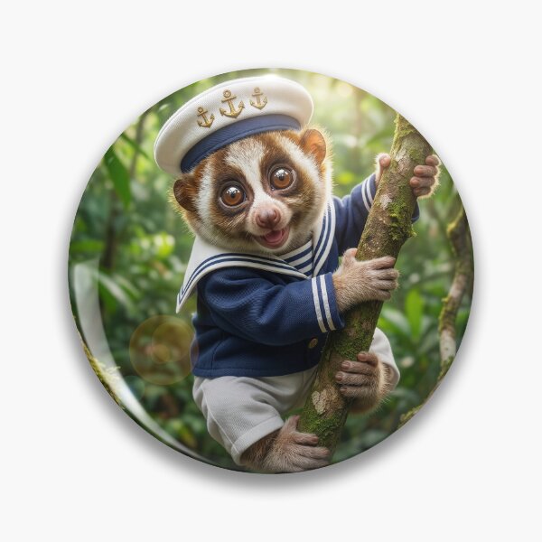 Item preview, Baby Slow Loris in a Sailor Outfit designed and sold by Tridentulus.