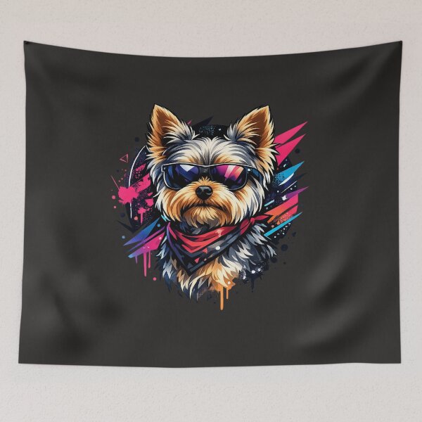 Item preview, Modern Yorkie Art – Trendy Dog Design for Pet Lovers designed and sold by Yorkie Magic Studio .