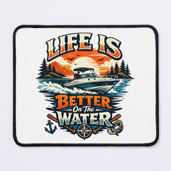 Item preview, Life Is Better On The Water - Vintage Boating Sunset  designed and sold by SidTastic .