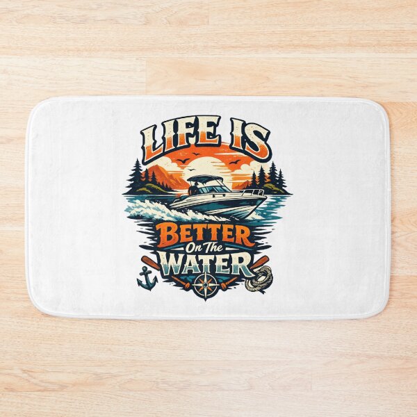 Item preview, Life Is Better On The Water - Vintage Boating Sunset  designed and sold by SidTastic .
