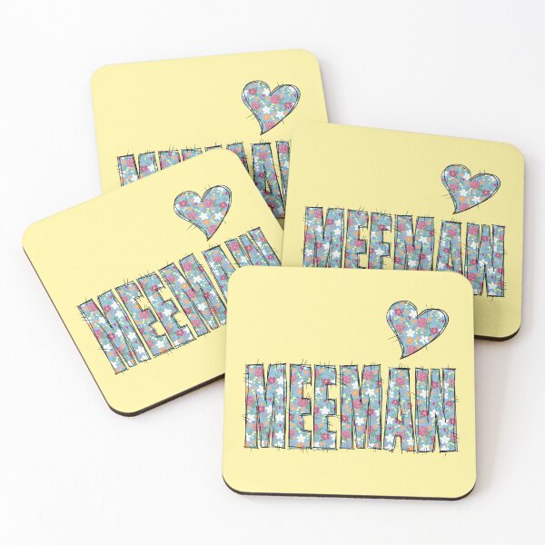Item preview, Meemaw Floral Stitch Pattern  With yellow background  designed and sold by missmann.