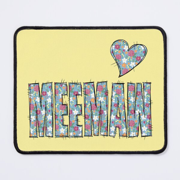 Item preview, Meemaw Floral Stitch Pattern With yellow background designed and sold by missmann.