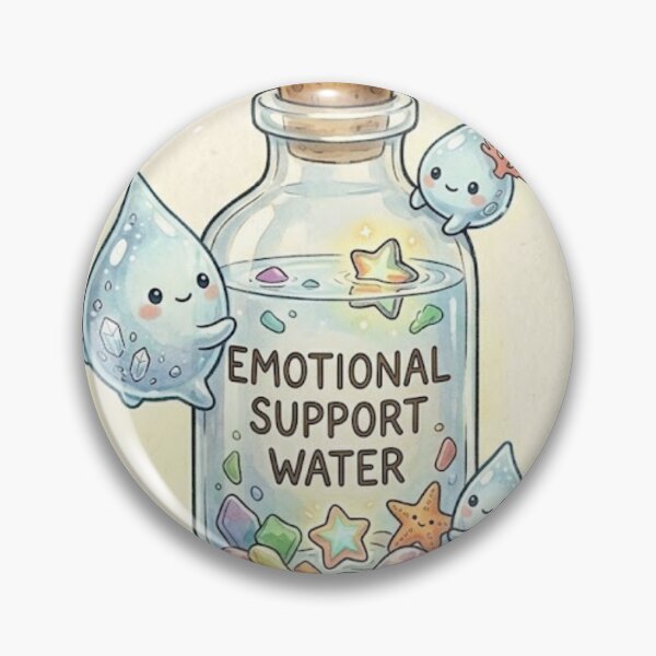 Item preview, Emotional Support Water  designed and sold by Candlelit Catastrophes.
