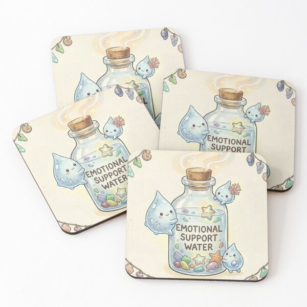 Item preview, Emotional Support Water  designed and sold by Candlelit Catastrophes.