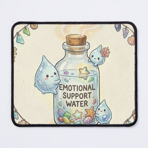 Item preview, Emotional Support Water  designed and sold by Candlelit Catastrophes.