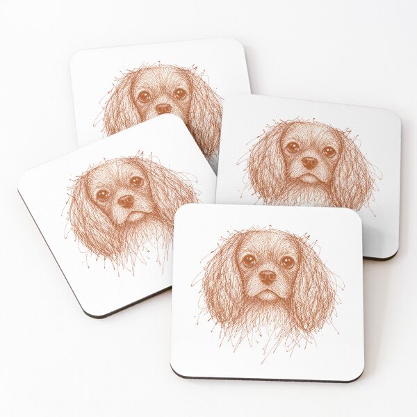 Item preview, Ruby Cavalier Scribble Portrait  designed and sold by KaurisDigital.