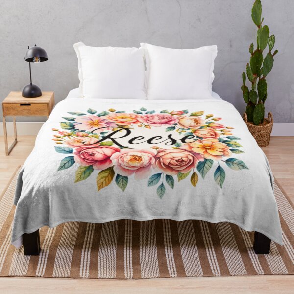Item preview, Reese Floral Name Watercolor Boho Personalized Design designed and sold by ArcticFoxStudio.