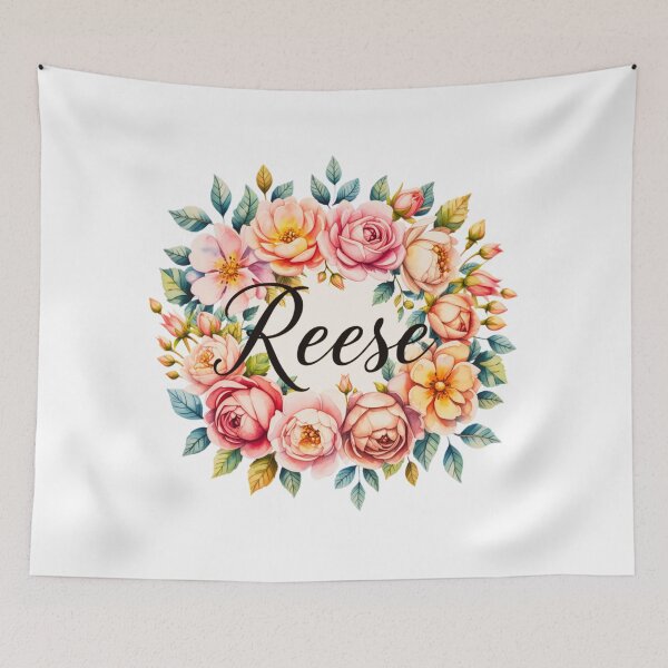 Item preview, Reese Floral Name Watercolor Boho Personalized Design designed and sold by ArcticFoxStudio.