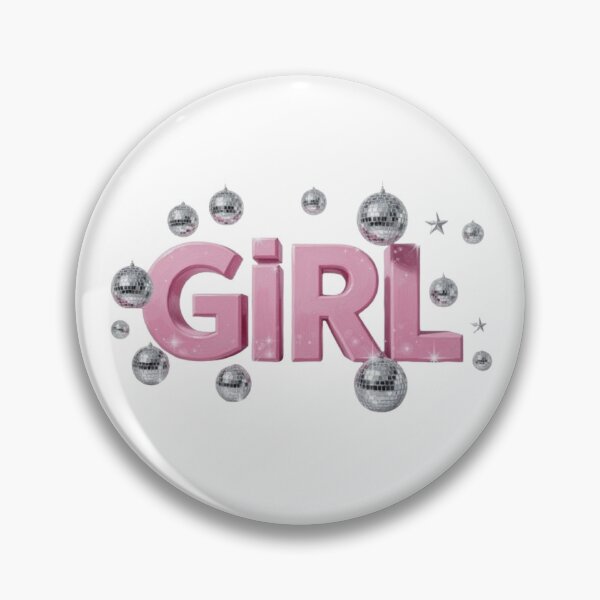 Item preview, Pink Disco Ball Girl Aesthetic Typography designed and sold by SNAStorx.