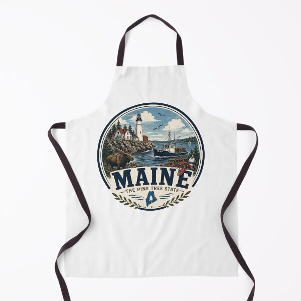 Item preview, Maine State Print Logo / Maine/ Pine Tree State designed and sold by Thehatinthecat.