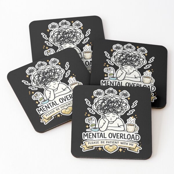 Item preview, Mental Overload – Please Be Patient With Me | Funny ADHD Burnout Meme Aesthetic designed and sold by MartBook.