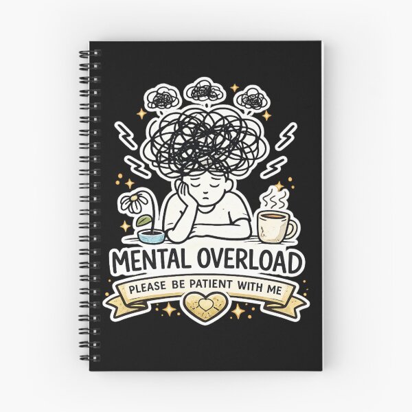 Item preview, Mental Overload – Please Be Patient With Me | Funny ADHD Burnout Meme Aesthetic designed and sold by MartBook.