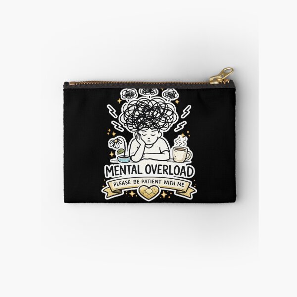 Item preview, Mental Overload – Please Be Patient With Me | Funny ADHD Burnout Meme Aesthetic designed and sold by MartBook.