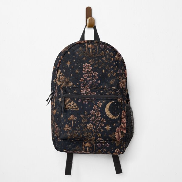 Item preview, Dark Cottagecore Celestial Floral Pattern | Gothic Moon Butterfly Seamless Design designed and sold by Oraibi.