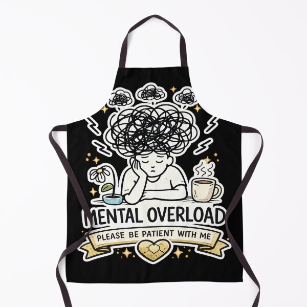 Item preview, Mental Overload – Please Be Patient With Me | Funny ADHD Burnout Meme Aesthetic designed and sold by MartBook.