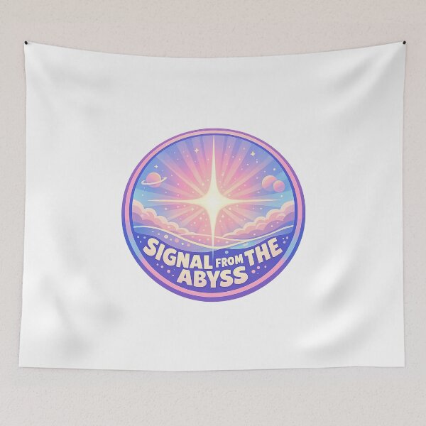 Item preview, Signal From the Abyss – Science Fiction designed and sold by LuveraxArt.