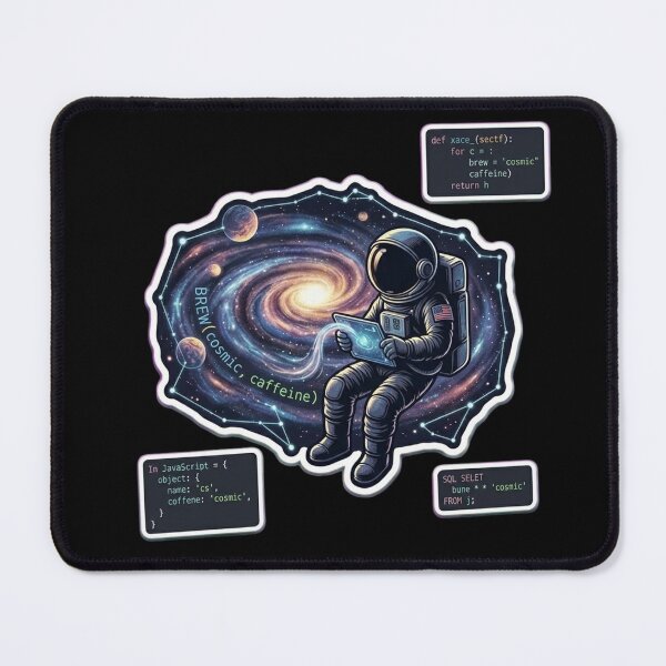Item preview, Cosmic Developer Astronaut Coding Galaxy Nebula Hacker   designed and sold by Barkashow.