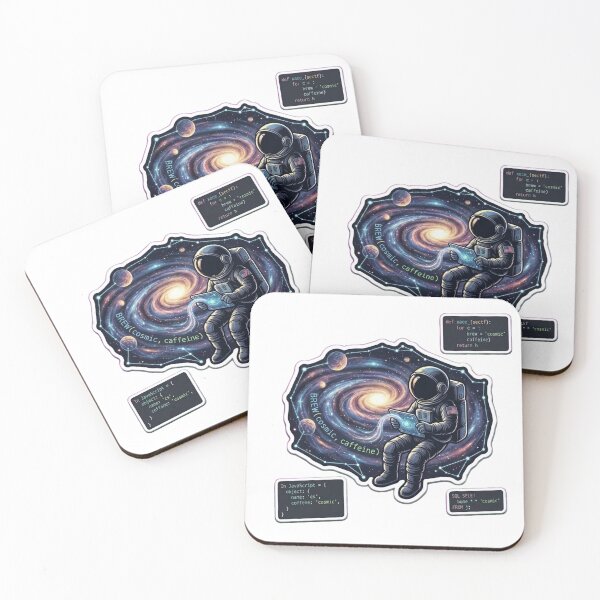 Item preview, Cosmic Developer Astronaut Coding Galaxy Nebula Hacker   designed and sold by Barkashow.