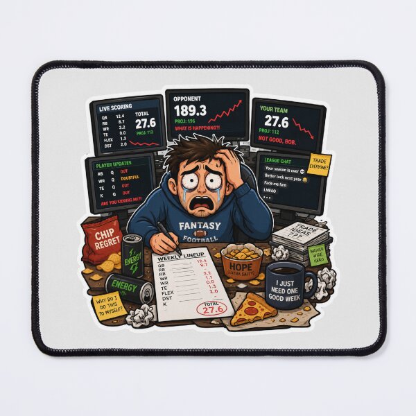 Item preview, Fantasy Football Meltdown Sticker | Funny Sports Fan Meme Decal designed and sold by Fanverse Merchandise.
