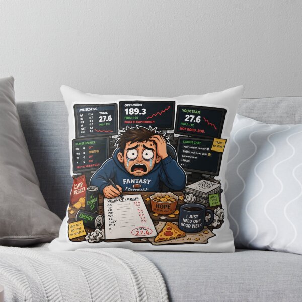 Item preview, Fantasy Football Meltdown Sticker | Funny Sports Fan Meme Decal designed and sold by Fanverse Merchandise.