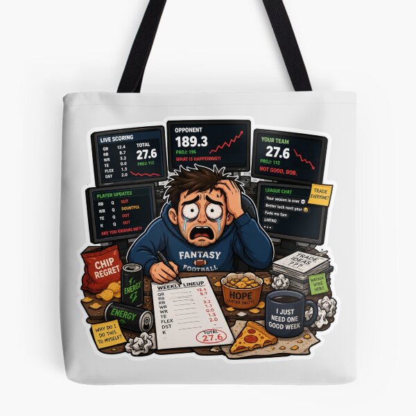 Item preview, Fantasy Football Meltdown Sticker | Funny Sports Fan Meme Decal designed and sold by Fanverse Merchandise.