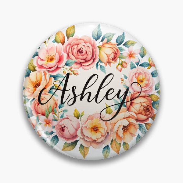 Item preview, Ashley Floral Name Watercolor Boho Personalized Design designed and sold by ArcticFoxStudio.