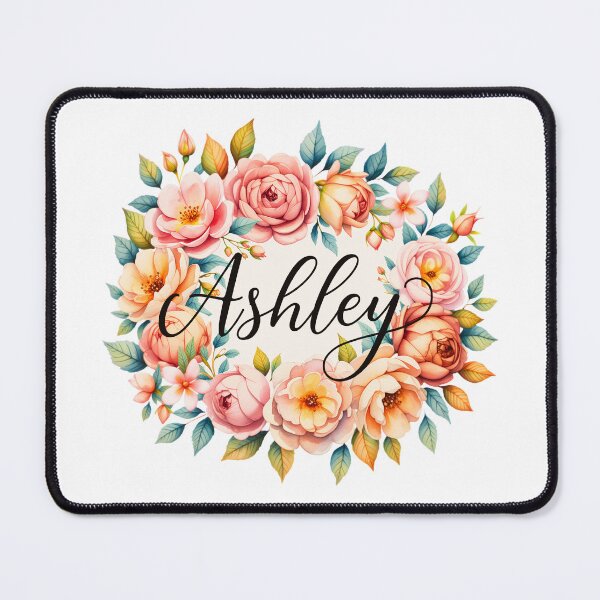 Item preview, Ashley Floral Name Watercolor Boho Personalized Design designed and sold by ArcticFoxStudio.