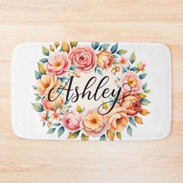 Item preview, Ashley Floral Name Watercolor Boho Personalized Design designed and sold by ArcticFoxStudio.