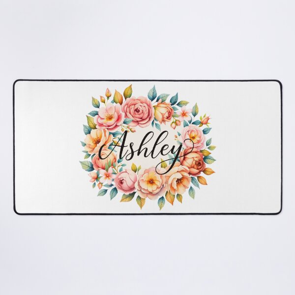 Item preview, Ashley Floral Name Watercolor Boho Personalized Design designed and sold by ArcticFoxStudio.