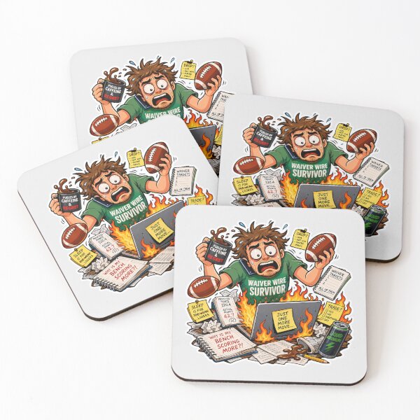 Item preview, Waiver Wire Survivor Sticker | Chaotic Fantasy Football Meme designed and sold by Fanverse Merchandise.