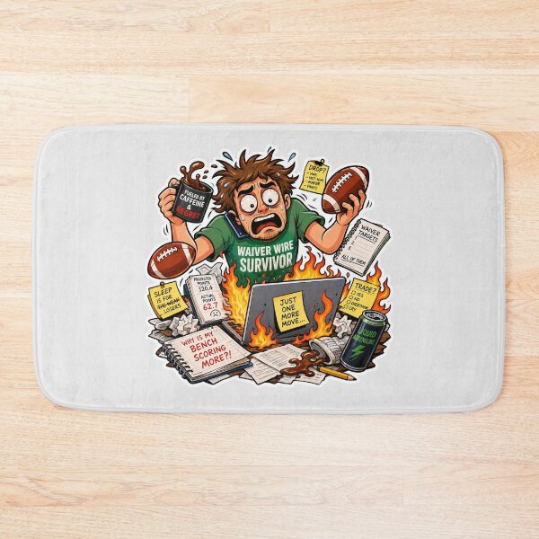 Item preview, Waiver Wire Survivor Sticker | Chaotic Fantasy Football Meme designed and sold by Fanverse Merchandise.