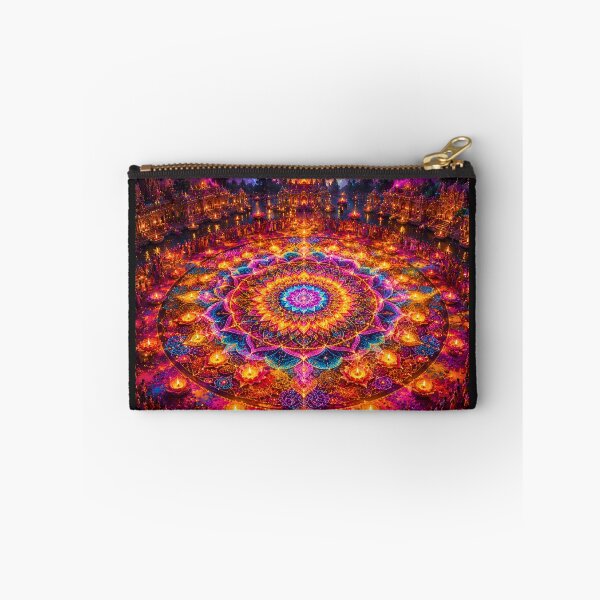 Item preview, Mystical Holi Night Mandala | Sacred Rangoli Festival Art designed and sold by Homyar.