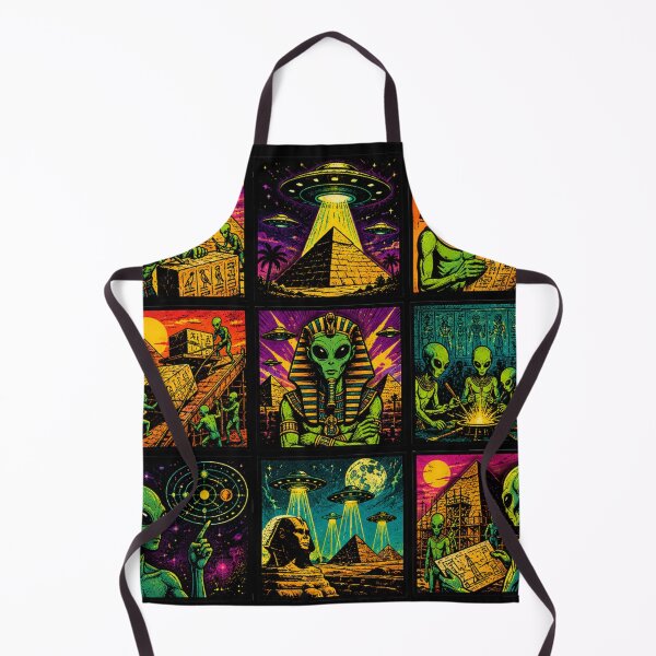 Item preview, Aliens Ancient Egypt Pyramids Pop Art designed and sold by redsharkuk.