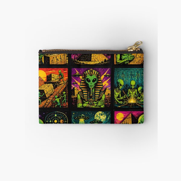 Item preview, Aliens Ancient Egypt Pyramids Pop Art designed and sold by redsharkuk.