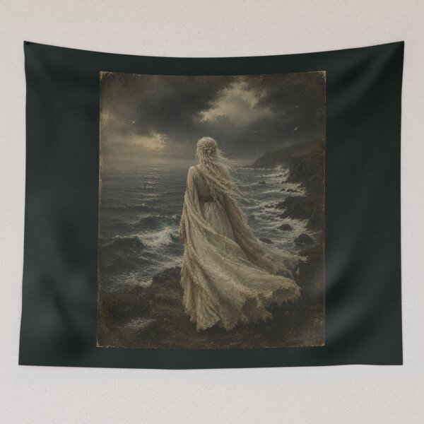 Item preview, On a cliff by the stormy sea designed and sold by CashCrow.