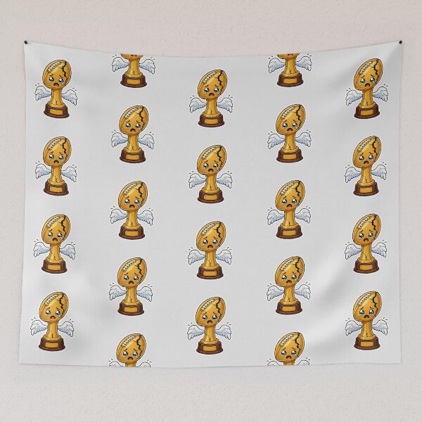 Item preview, Sad Fantasy Trophy Sticker | Funny Football Heartbreak Meme designed and sold by Fanverse Merchandise.