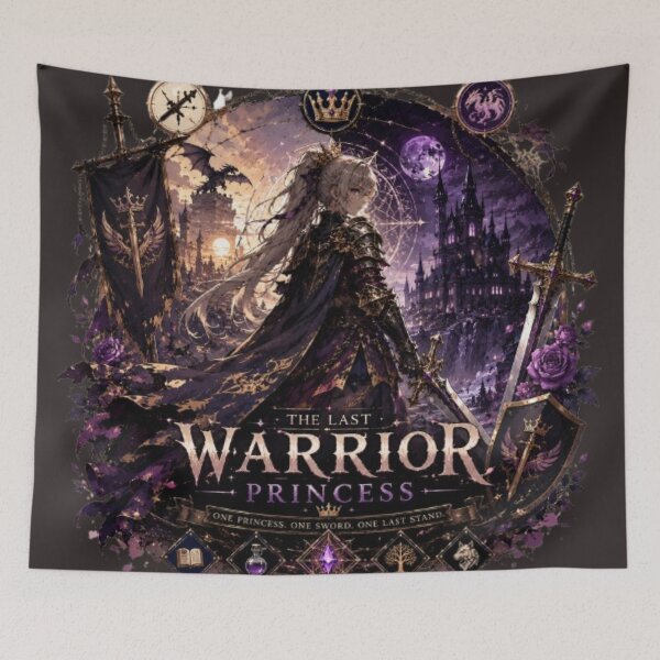Item preview, The Last Warrior Princess | Dark Fantasy RPG Anime Art designed and sold by Tanu Biswas.