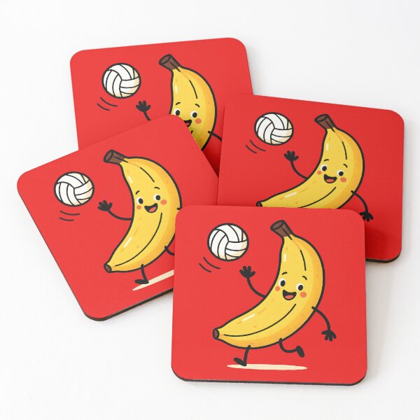 Item preview, Cute Banana Volleyball Player Character designed and sold by AlchemyColor.