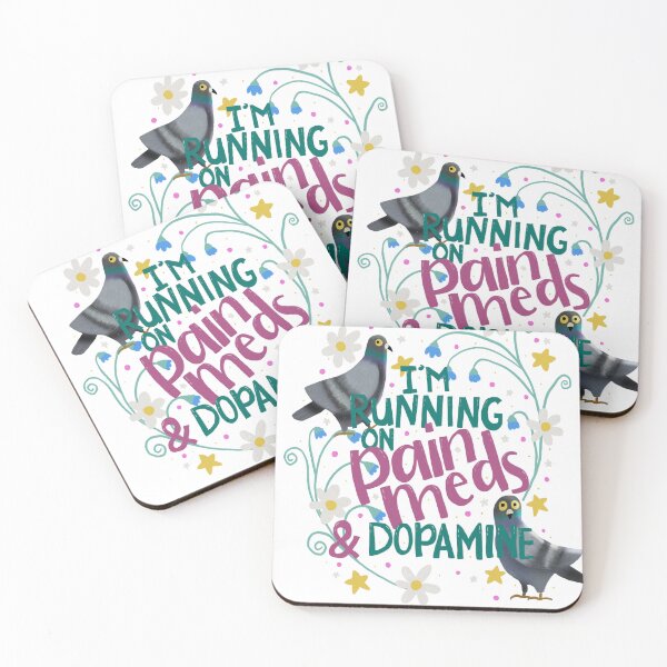 Item preview, Running on pain meds and dopamine  designed and sold by helenpea.