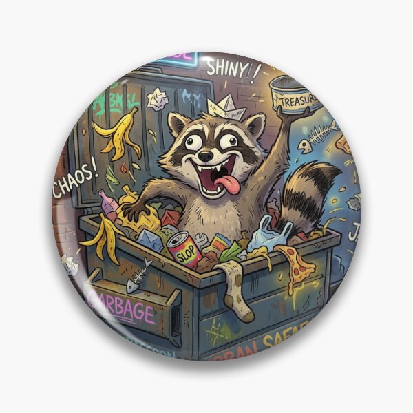 Item preview, Trash Panda Treasure Hunter T-Shirt | Funny Raccoon Meme Graphic Tee | Chaotic Garbage Goblin Shirt designed and sold by DmaarGroup.