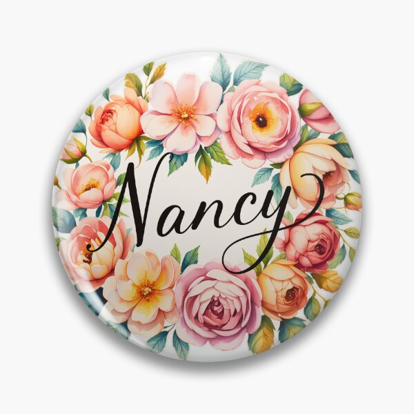 Item preview, Nancy Floral Name Watercolor Boho Personalized Design designed and sold by ArcticFoxStudio.