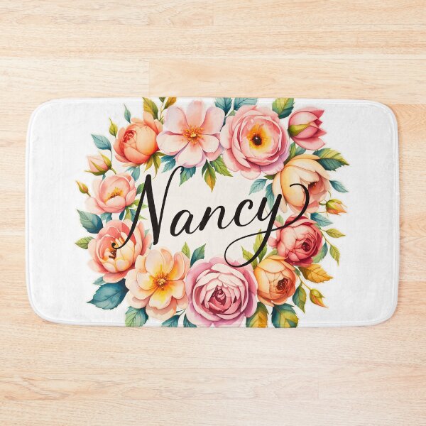 Item preview, Nancy Floral Name Watercolor Boho Personalized Design designed and sold by ArcticFoxStudio.