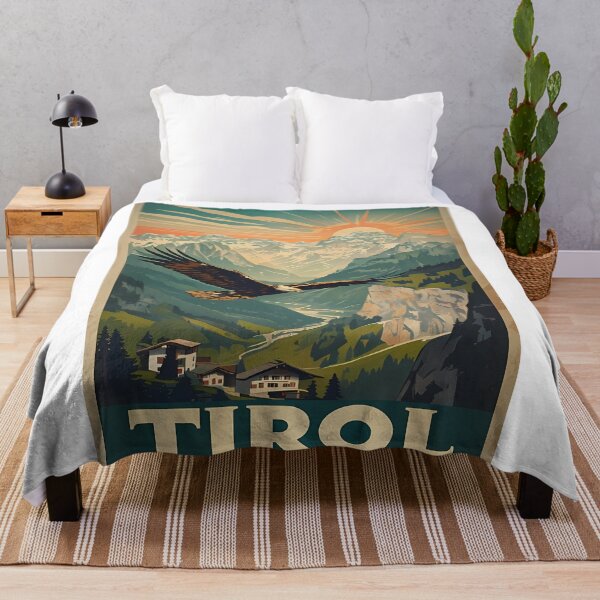 Item preview, Tyrol Austria Vintage Travel Poster - Retro Alps Art designed and sold by Modern Nest Art.