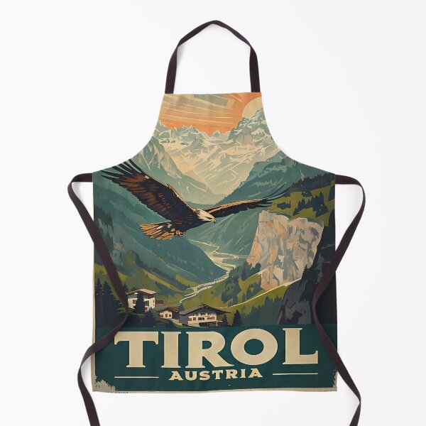 Item preview, Tyrol Austria Vintage Travel Poster - Retro Alps Art designed and sold by Modern Nest Art.