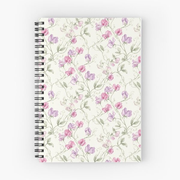 Item preview, Sweet Pea Vine Watercolor Delicate Floral Seamless Pattern designed and sold by Inkworksbyshery.