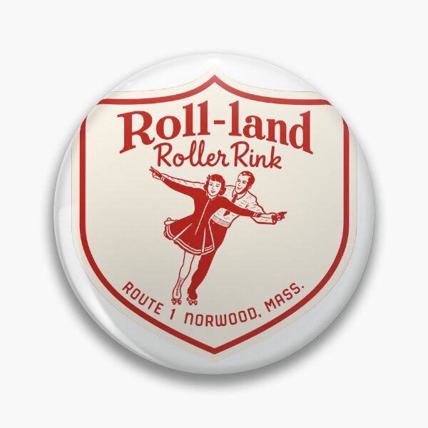 Item preview, Roll-Land Norwood Massachusetts Roller Skating Rink Sticker Decal Label Design 2 designed and sold by tislord.
