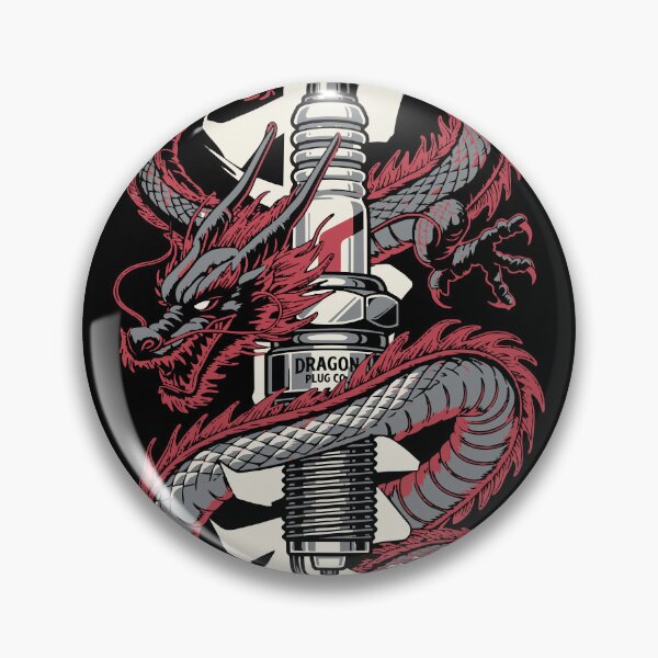 Item preview, Racing - Spark Plug Dragon - Racing T-Shirt designed and sold by RaceDayRags.